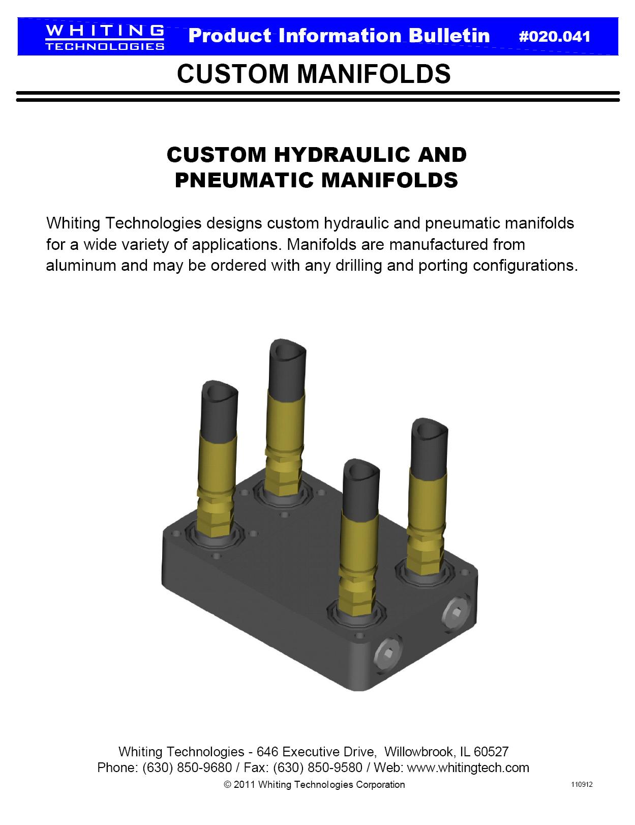 Hydraulic Manifold